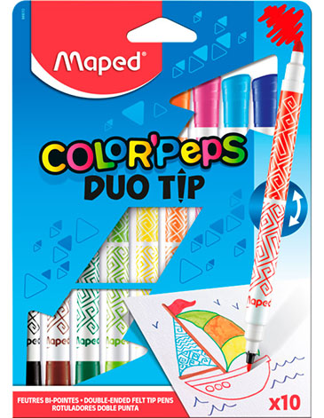 Marcadores Duo Tip x 10 Unid. Maped